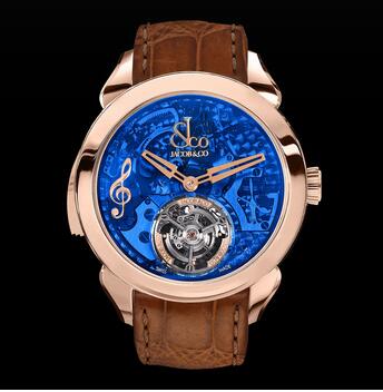 Jacob & Co. Palatial Flying Tourbillon Minute Repeater Rose Gold (Blue Mineral Crystal) PT500.40.NS.OB.A Replica Watch